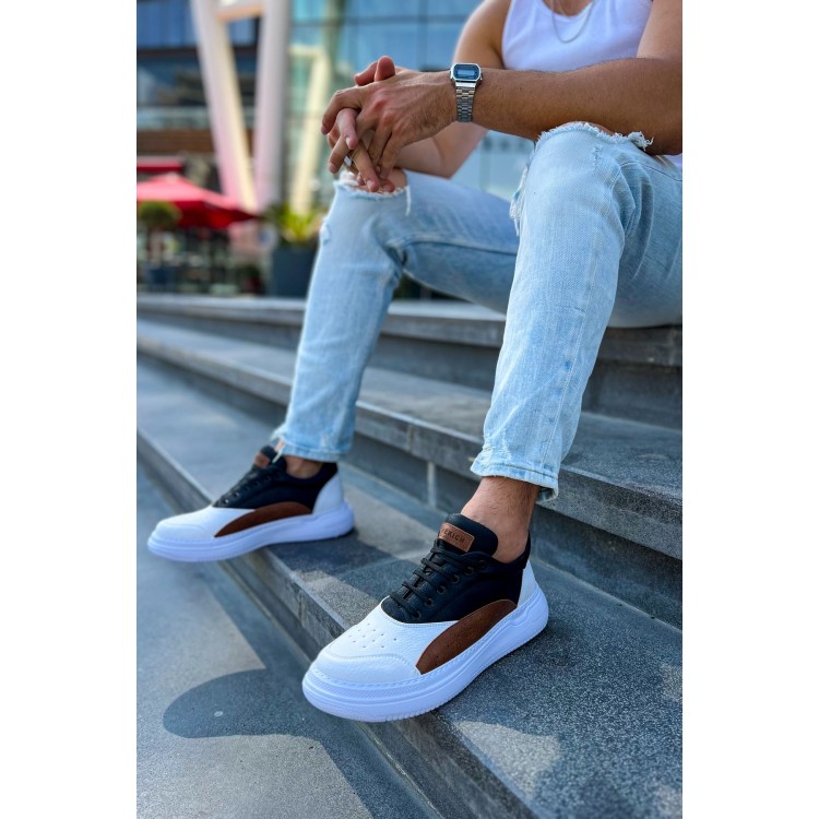 CH115 - CBT Literide Erkek Ayakkabı BEYAZ/TABA/SIYAH