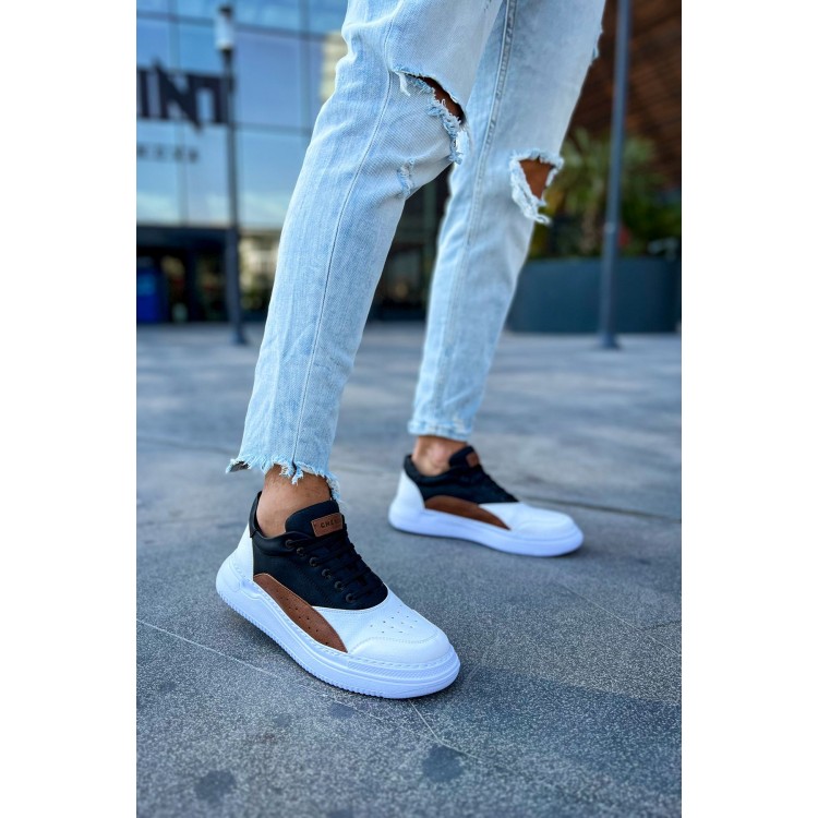 CH115 - CBT Literide Erkek Ayakkabı BEYAZ/TABA/SIYAH