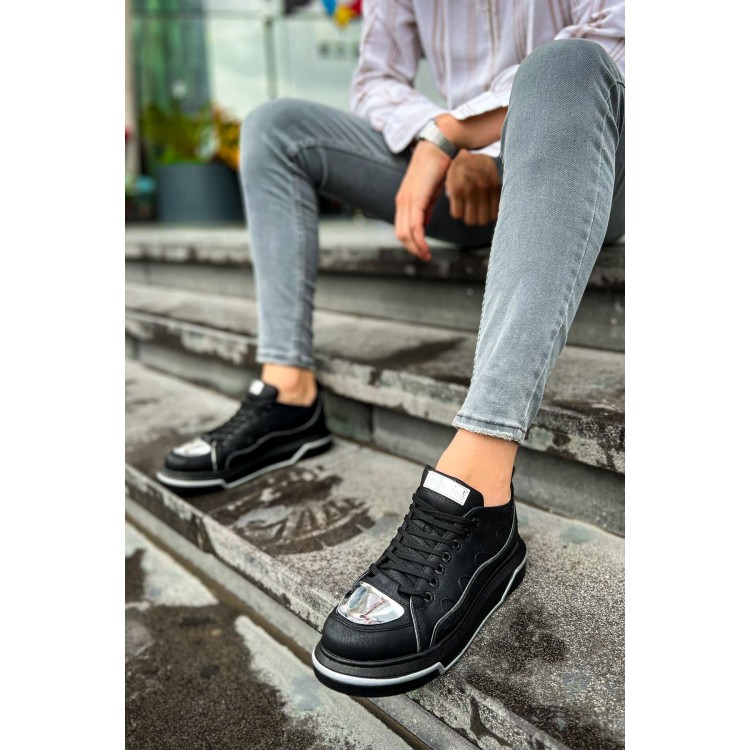 CH183 - CST Jet Setter Mirror  Erkek Ayakkabı SIYAH/GUMUS