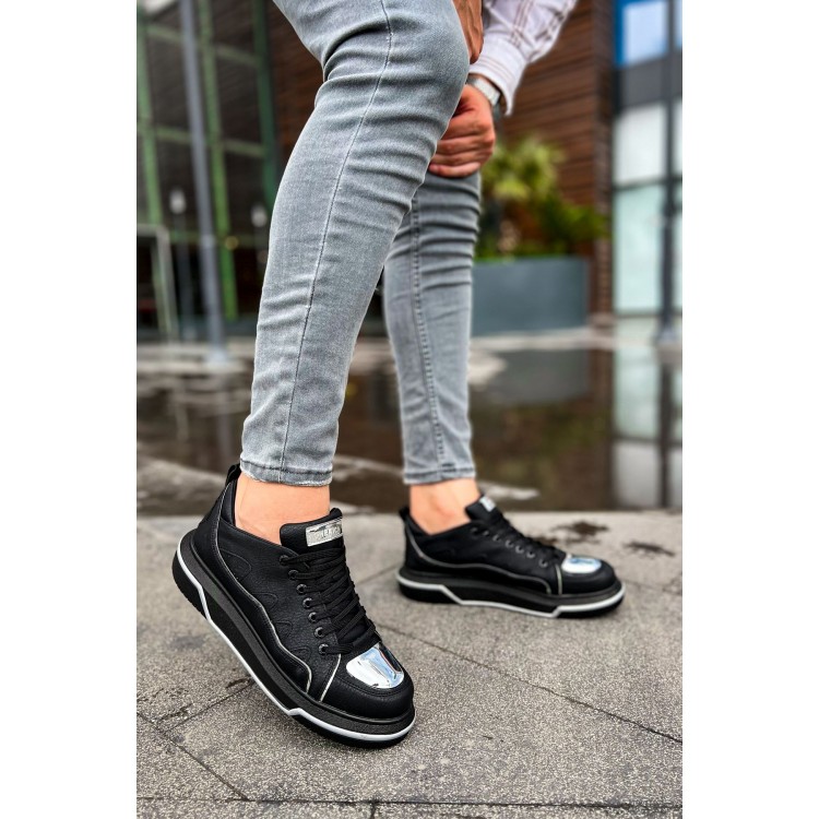 CH183 - CST Jet Setter Mirror  Erkek Ayakkabı SIYAH/GUMUS