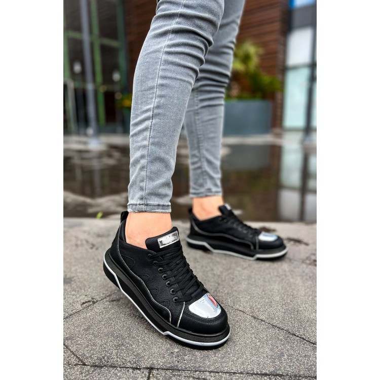 CH183 - CST Jet Setter Mirror  Erkek Ayakkabı SIYAH/GUMUS