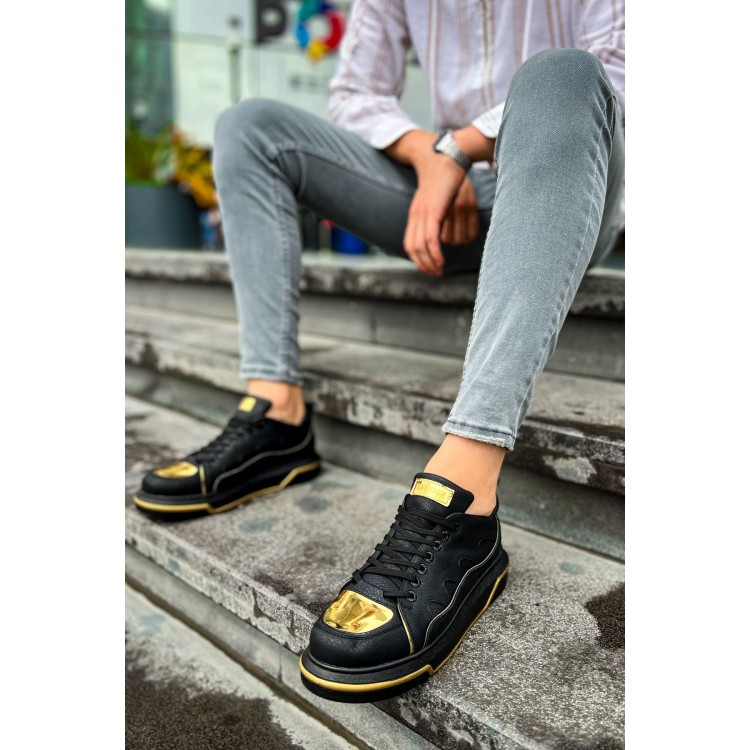 CH183 - CST Jet Setter Mirror  Erkek Ayakkabı SIYAH/ALTIN