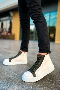 CH167 - GBT Blazer Erkek Bot BEYAZ / HAKI