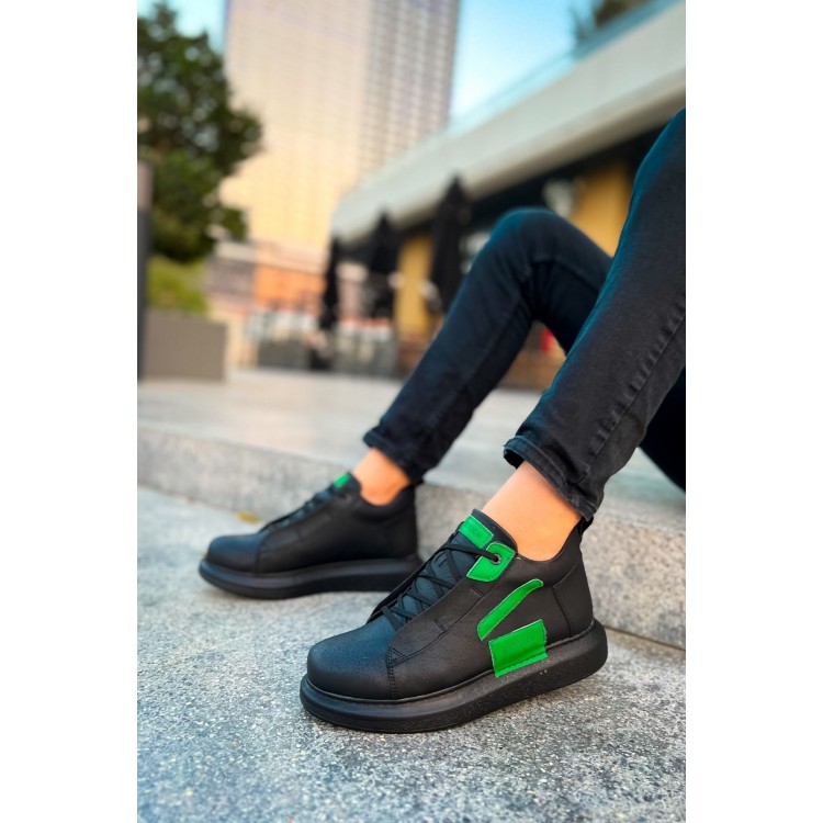 CH131 - GST Frogner Erkek Bot SIYAH / YESIL CH131 - GST Frogner Erkek Bot SIYAH / YESIL