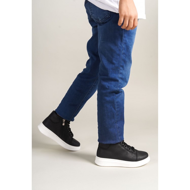 1012 - Roma Çocuk Ayakkabı SIYAH