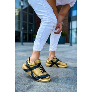 CH254 - CST Pittura Erkek Ayakkabı 549 GOLD SIYAH X