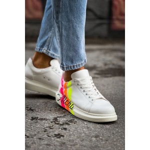 CH254 - CBT Pittura Erkek Ayakkabı 501 ALOHA SARI PEMBE BEYAZ