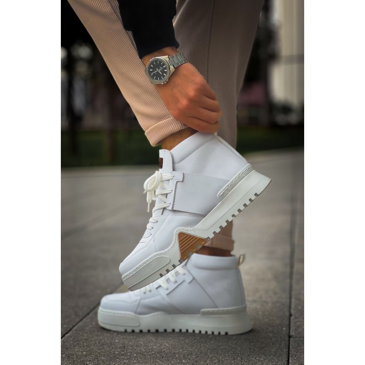 CH057 - GBZ Ghost Line Erkek Bot BEYAZ / BEYAZ