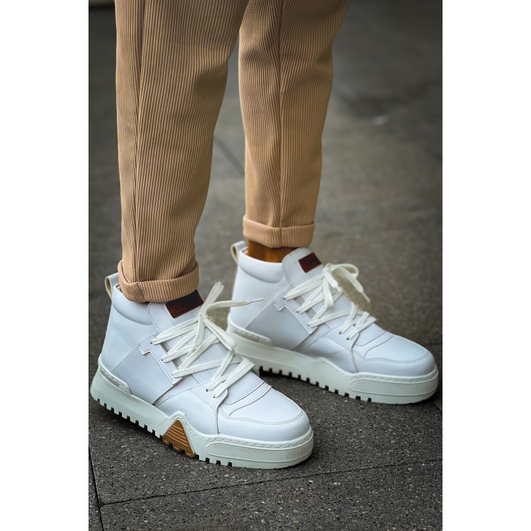 CH057 - GBZ Ghost Line Erkek Bot BEYAZ / BEYAZ