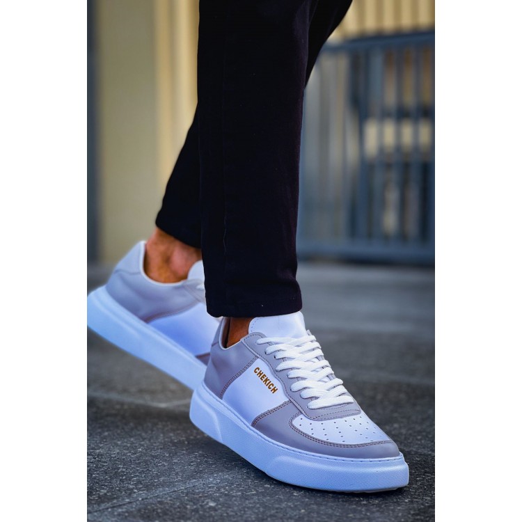 CH087 - FBT Kenton Erkek Ayakkabı BEYAZ/GRI