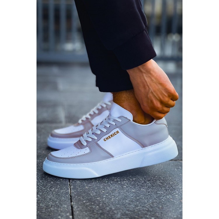 CH087 - FBT Kenton Erkek Ayakkabı BEYAZ/GRI