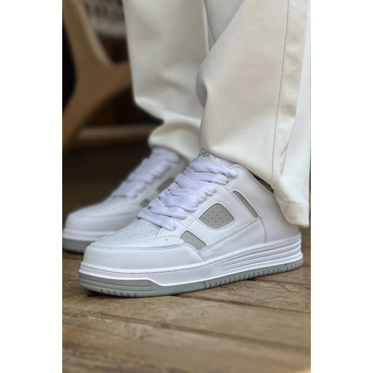 CH2410 - CBT Avax  Erkek Spor Ayakkabı BEYAZ/GRI