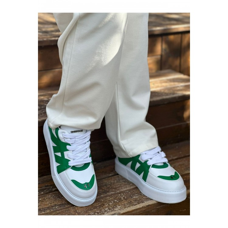 CH2407 - CBT Star-X Erkek Spor Ayakkabı BEYAZ/YESIL