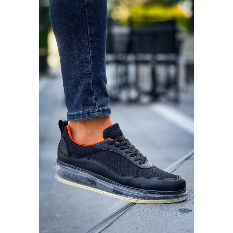 CH181 - RRT İpekyol Erkek Ayakkabı SIYAH - TURUNCU CH181 - RRT İpekyol Erkek Ayakkabı SIYAH - TURUNCU