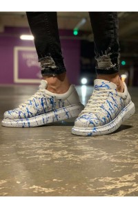 CH254 - CBT Pittura Erkek Ayakkabı 416 MAVI PÜSKÜRTME