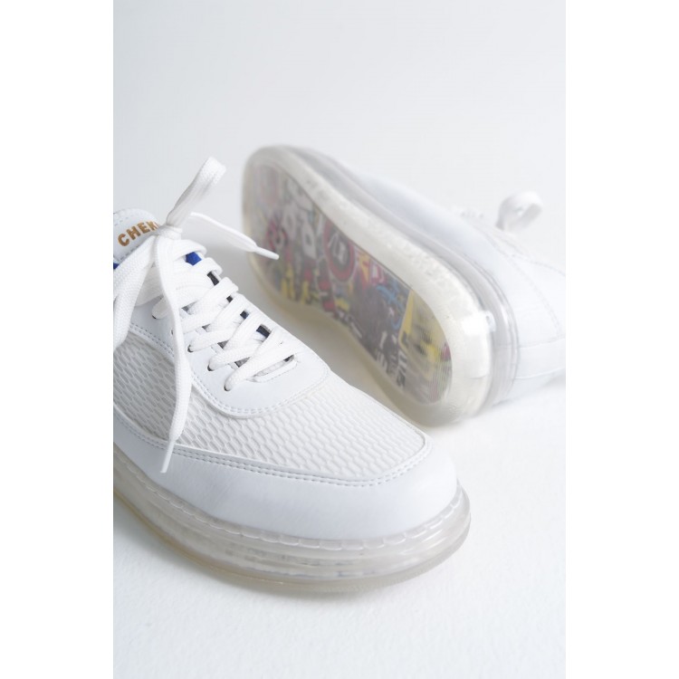 CH181 - RRT İpekyol Erkek Ayakkabı BEYAZ / SAX MAVI CH181 - RRT İpekyol Erkek Ayakkabı BEYAZ / SAX MAVI