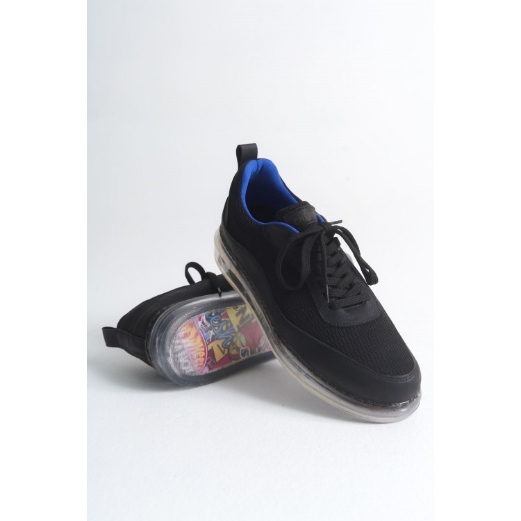 CH181 - RRT İpekyol  Erkek Ayakkabı SIYAH/SAX MAVI