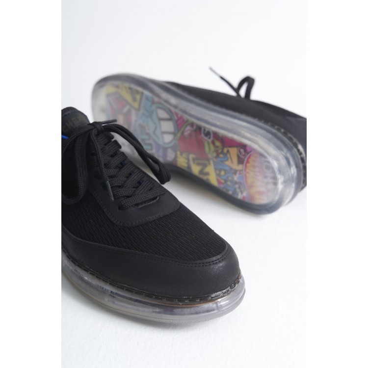 CH181 - RRT İpekyol  Erkek Ayakkabı SIYAH/SAX MAVI