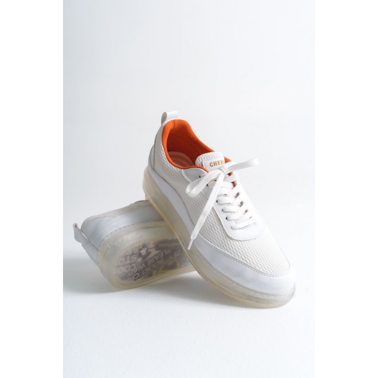 CH181 - RRT İpekyol  Erkek Ayakkabı BEYAZ - TURUNCU