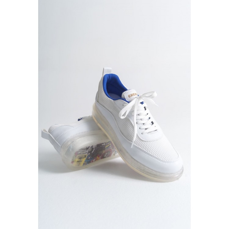 CH181 - RRT İpekyol Erkek Ayakkabı BEYAZ / SAX MAVI CH181 - RRT İpekyol Erkek Ayakkabı BEYAZ / SAX MAVI