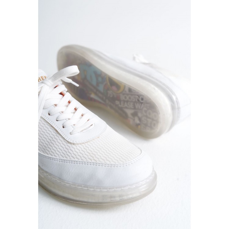 CH181 - RRT İpekyol  Erkek Ayakkabı BEYAZ - TURUNCU