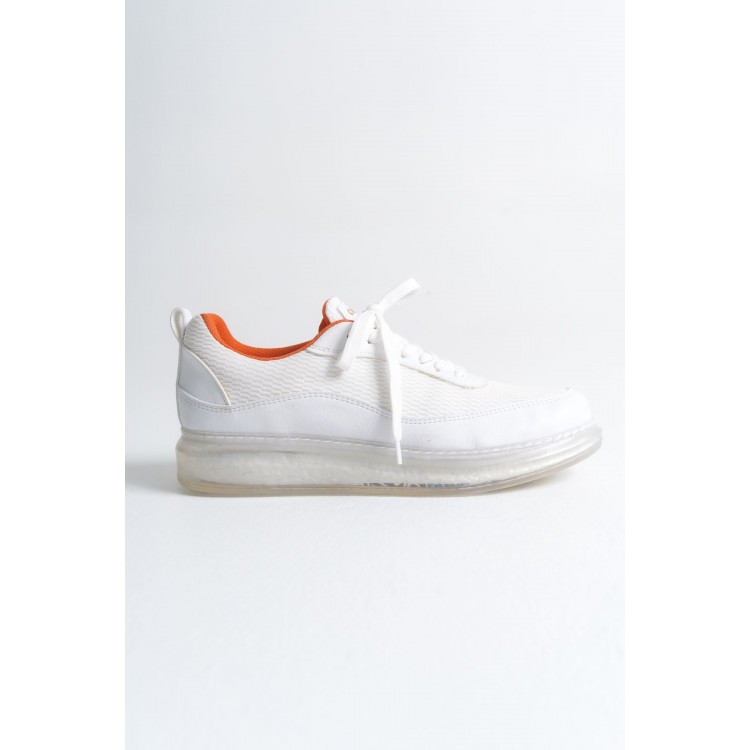 CH181 - RRT İpekyol  Erkek Ayakkabı BEYAZ - TURUNCU