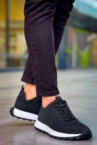 CH2409 - Triko Erkek Ayakkabı SIYAH CH2409 - Triko Erkek Ayakkabı SIYAH