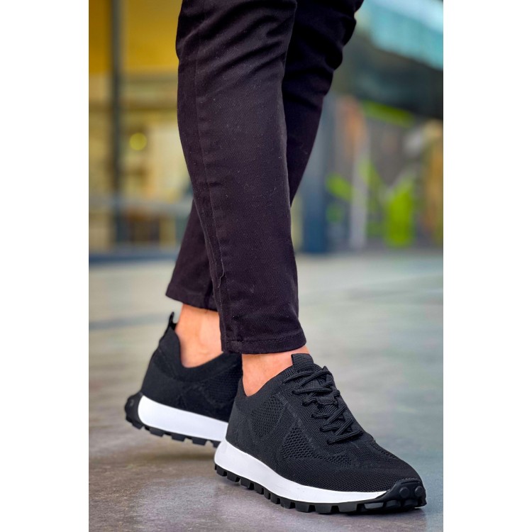 CH2409 - Triko Erkek Ayakkabı SIYAH CH2409 - Triko Erkek Ayakkabı SIYAH