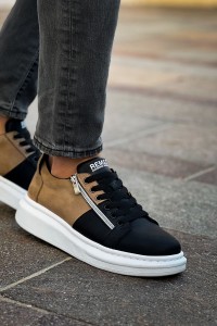 RS601 - Lüx Süet Erkek Ayakkabı Sıyah/Vızon