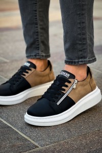 RS601 - Lüx Süet Erkek Ayakkabı Sıyah/Vızon