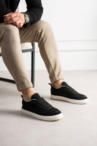 RS625 - Keten Erkek Spor Ayakkabı SIYAH/SIYAH