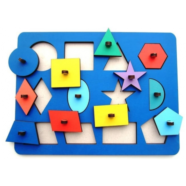 Puzzle Öğretici Geometrik Şekiller