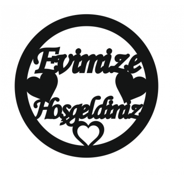 Evimize Hoşgeldiniz Kapı Süsü