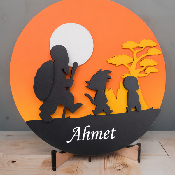 Renkli Ayaklı Dekoratif Tablo