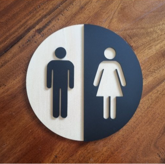 WC Kapı Dekoru
