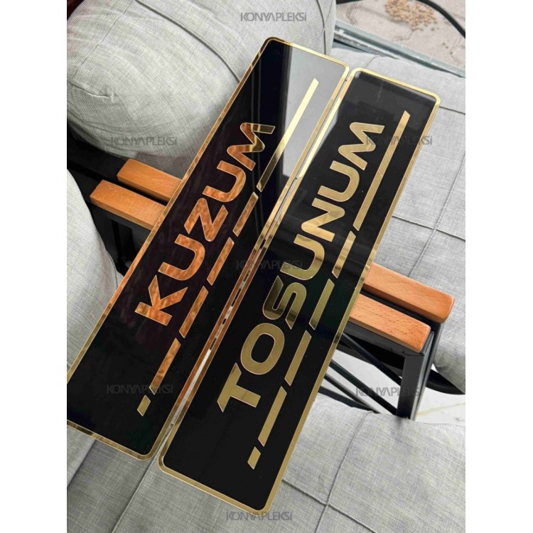 KONYAPLEKSİ Plakalık Dekor Plaka  Motor Plakalık