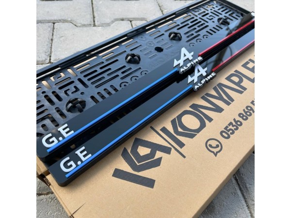 KONYAPLEKSİ Plakalık Dekor Plaka  Motor Plakalık