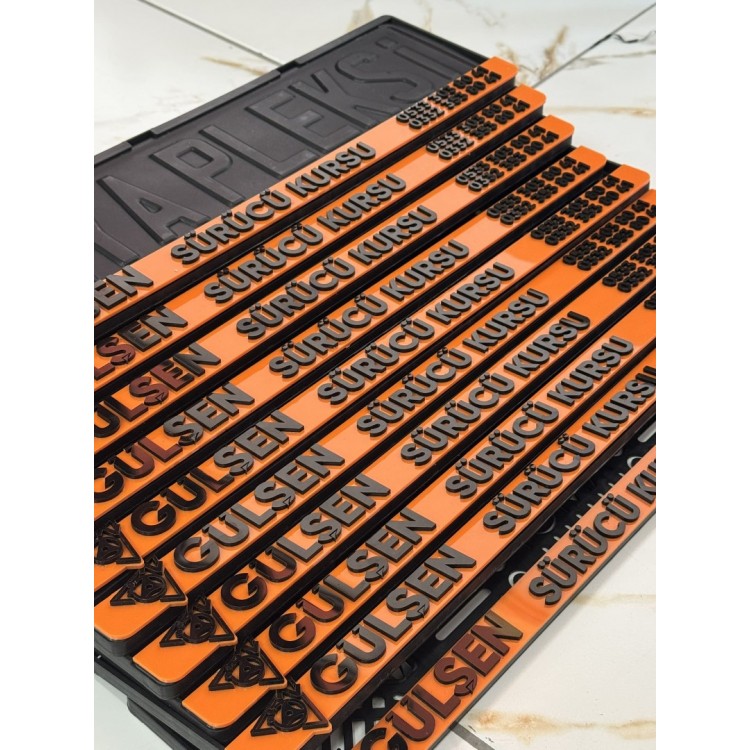 KONYAPLEKSİ Plakalık Dekor Plaka  Motor Plakalık