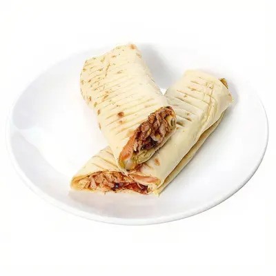 Tavuk Döner Dürüm ,Domates, marul, soğan. Pul biber, biber turşusu, ketçap, mayonez ile