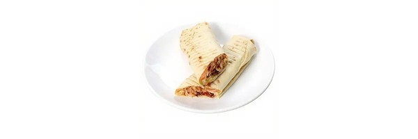 Tavuk Döner Dürüm ,Domates, marul, soğan. Pul biber, biber turşusu, ketçap, mayonez ile