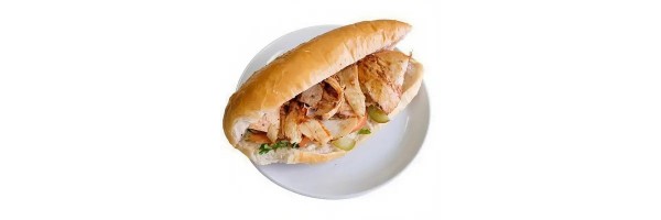 Ekmek Arası Tavuk Döner , Domates, marul, soğan. Pul biber, biber turşusu, ketçap, mayonez ile