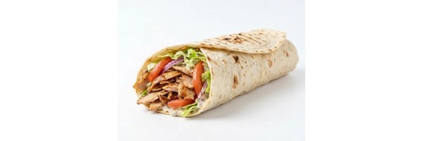 Lavaş Tavuk Döner (60 g), domates, soğan, marul ile