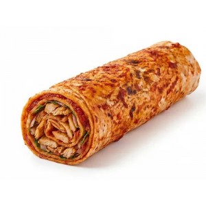 Hatay Usulü Tavuk Döner (70 g), patates kızartması, marul, salatalık turşusu, mayonez ve özel sos ile