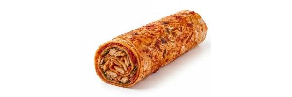 Hatay Usulü Tavuk Döner (70 g), patates kızartması, marul, salatalık turşusu, mayonez ve özel sos ile