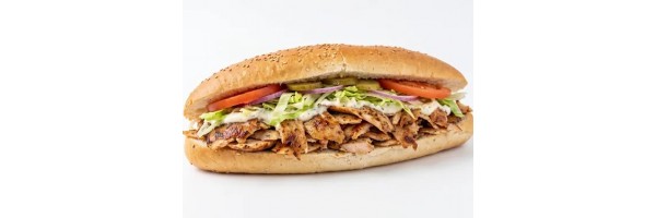Ekmek Arası Tavuk Döner ( 60gr.) Domates, Soğan, Marul ile