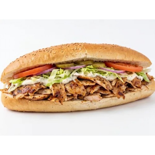 Ekmek Arası Tavuk Döner ( 60gr.) Domates, Soğan, Marul ile