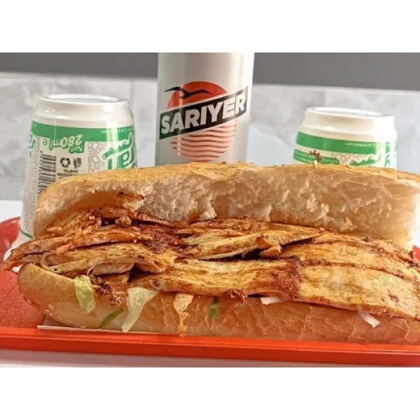 Ekmek Arası Tavuk Döner ( 80gr )  Turşu, soğan, domatesle