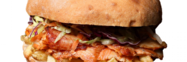 Döner 10 Adet Gobit Ekmek Arası Tavuk Döner 1L Ayran veya Kola acı biber turşusu, acı sos, ketçap, mayonez, domates, soğan ile servis edilir