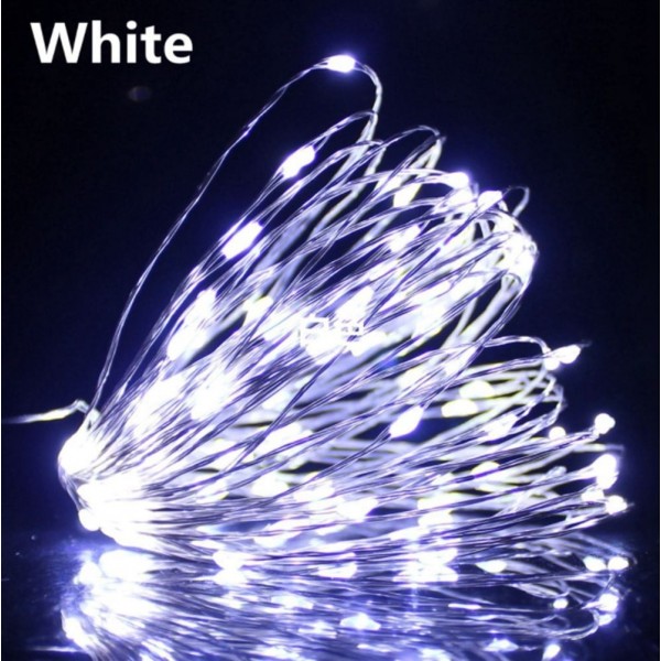 3 Metre Beyaz Peri Led Tel Led 2 Pilli