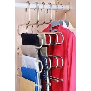 5 Katlı Metal Pantolon Eşarp Askısı